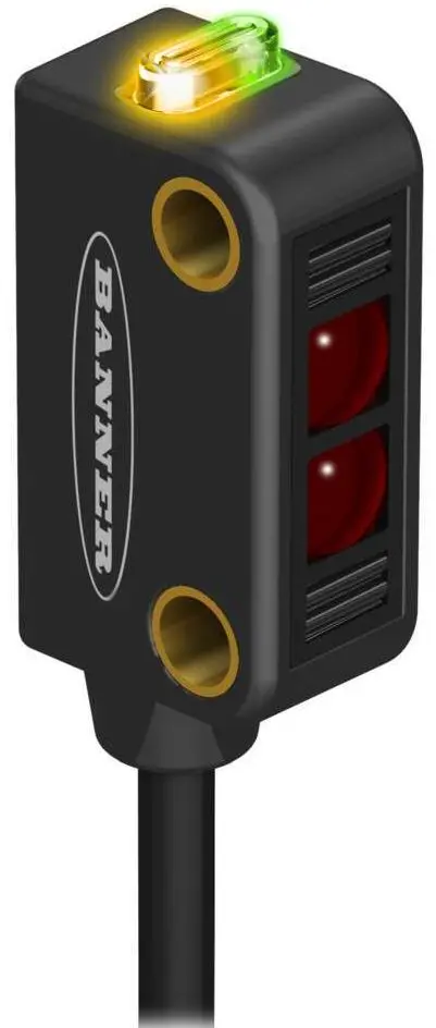 Banner Optischer Sensor, Retroreflektierend, Bereich 1,5 m, NPN Ausgang, 3 Stift M8 QD, Hellschaltend