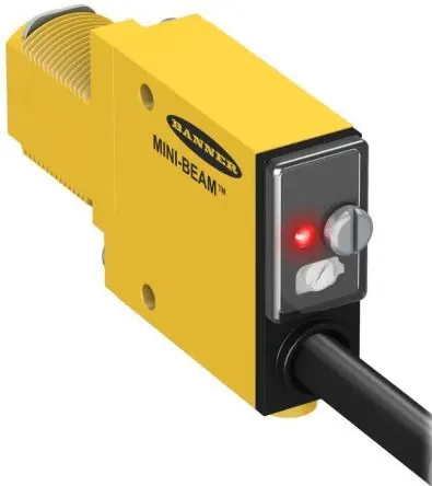 Produktfoto 1 von Banner Kunststoff Bipolare NPN/PNP Faseroptik Verstärker 36 mm Glasfasersensor IP67 1ms