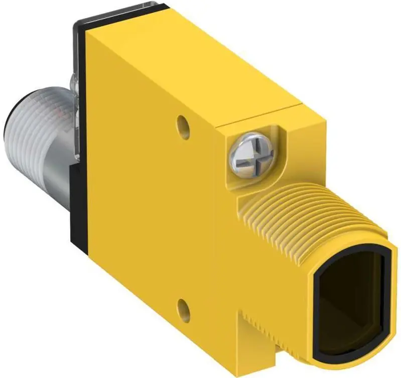 Produktfoto 1 von Banner Rechteckig Optischer Sensor, Dagegen, Bereich 300 mm, Bipolare NPN/PNP Ausgang, Integral QD,