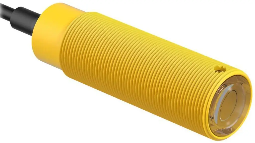 Produktfoto 1 von Banner zylindrisch Optischer Sensor, Dagegen, Bereich 150 m, Anschlusskabel