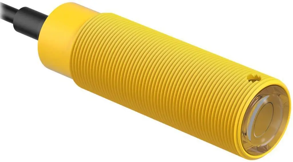 Produktfoto 1 von Banner zylindrisch Optischer Sensor, Dagegen, Bereich 150 m, Anschlusskabel