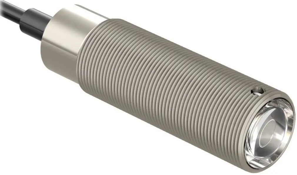 Produktfoto 1 von Banner zylindrisch Optischer Sensor, Diffus, Bereich 150 m, Anschlusskabel
