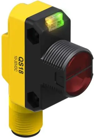 Produktfoto 1 von Banner QS18 Rechteckig Optischer Sensor, Diffus, PnP Ausgang