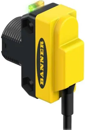 Produktfoto 1 von Banner QS18 Miniatur Optischer Sensor, Festes Feld, NPN Ausgang