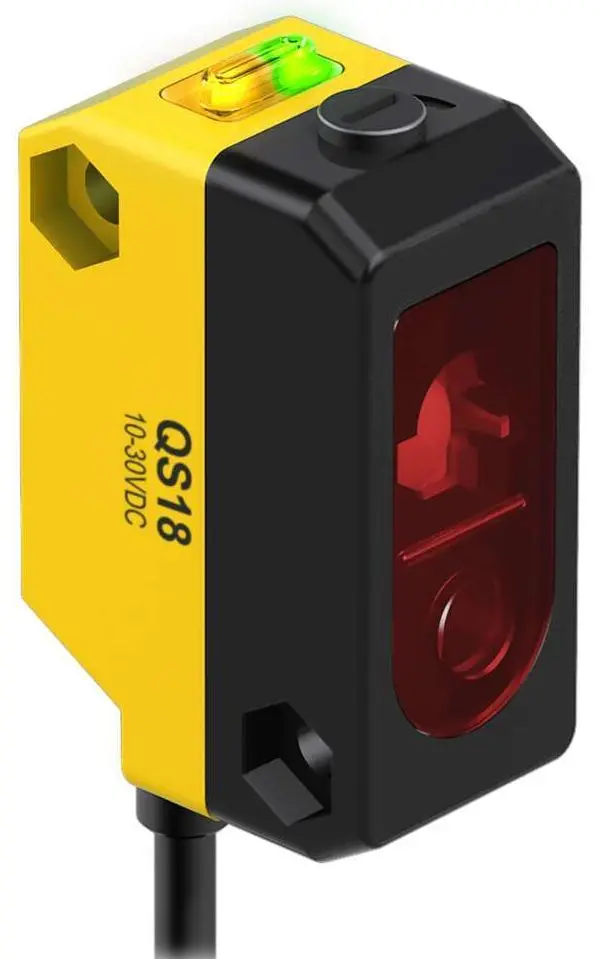 Produktfoto 1 von Banner Miniatur Optischer Sensor, PNP Ausgang, Anschlusskabel, Hell-/dunkelschaltend