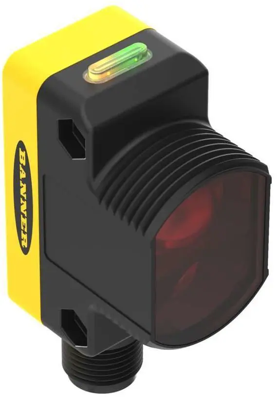 Produktfoto 1 von Banner Rechteckig Optischer Sensor, Diffus, Bereich 1, 100 mm, 400 mm, Hochgeschwindigkeitsmodus: 1, Normalmodus,