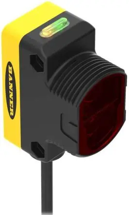 Produktfoto 1 von Banner WORLD-BEAM QS30 Rechteckig Optischer Sensor, Festes Feld, Bipolare NPN/PNP Ausgang, Kabel