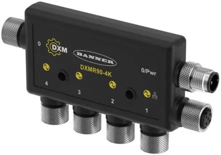 Produktfoto 1 von Banner DXMR E/A-Modul 4 Anschlüsse, IO-Link, TCP, Ethernet