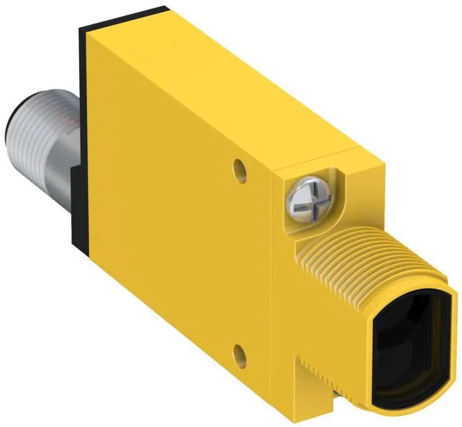 Produktfoto 1 von Banner Rechteckig Optischer Sensor, Dagegen, Bereich 3 m, Relais Ausgang, 3 Pin Mini Stil QD3, Hell-/dunkelschaltend
