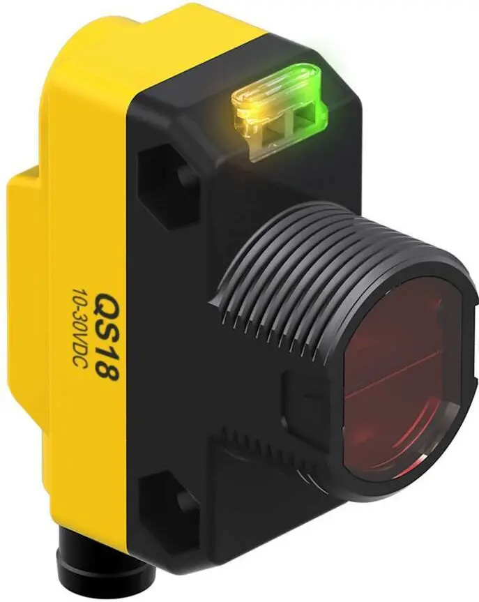 Produktfoto 1 von Banner Rechteckig Optischer Sensor, Retroreflektierend, Bereich 6,5 m, NPN Ausgang, Integral QD