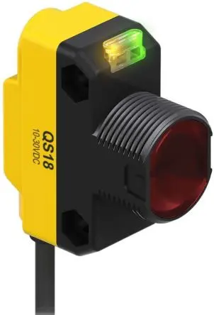 Produktfoto 1 von Banner QS18 Rechteckig Optischer Sensor, Einweg, NPN Ausgang