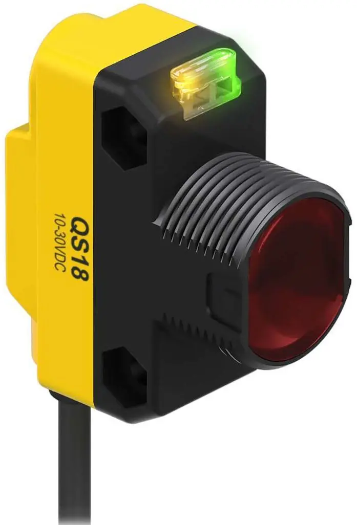 Produktfoto 1 von Banner Rechteckig Optischer Sensor, Dagegen, Bereich 20 m, NPN Ausgang, Zopf QD, Hell-/dunkelschaltend