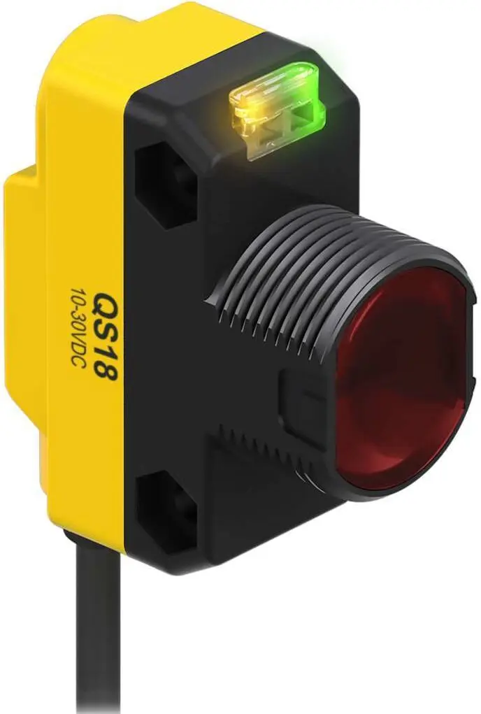 Produktfoto 1 von Banner Rechteckig Optischer Sensor, Dagegen, Bereich 20 m, NPN Ausgang, Zopf QD, Hell-/dunkelschaltend