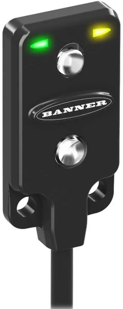 Produktfoto 1 von Banner Rechteckig Optischer Sensor, Annäherung, Bereich 15 mm, PNP Ausgang, Zopf QD, Hellschaltend