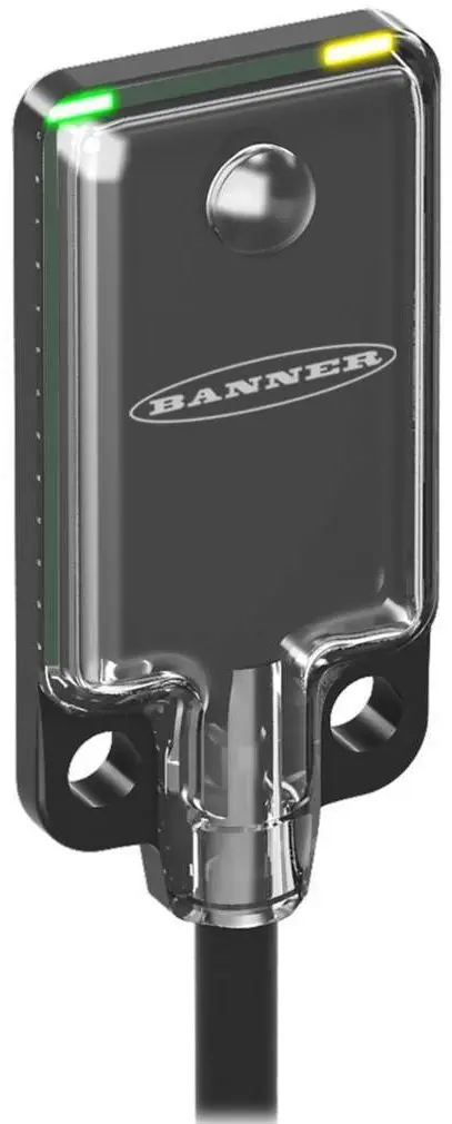 Banner Rechteckig Optischer Sensor, Dagegen, Bereich 3 m, NPN Ausgang, Zopf QD, Dunkelschaltend