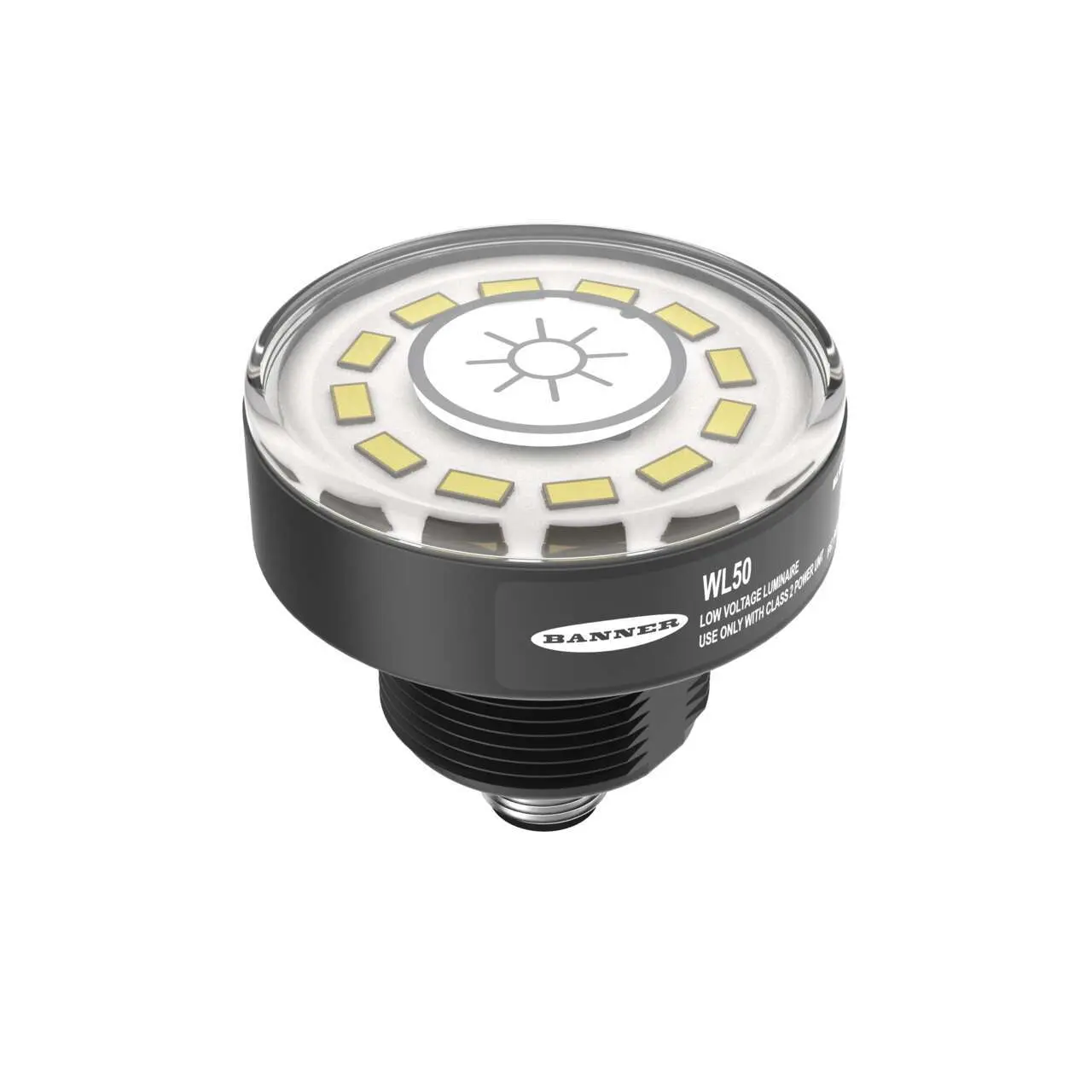 Produktfoto 1 von Banner WL50-3 LED Arbeitsleuchte Arbeitslicht 125 Lm/W, IP65, IP40, IP69K 12 → 30 V / 2.4 W 300 lm