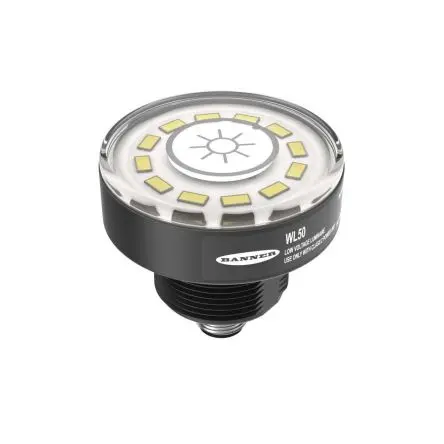 Produktfoto 1 von Banner WL50-3 LED Arbeitsleuchte Arbeitslicht 125 Lm/W, IP65, IP67, IP69K 12V, 30 V / 2.4 W 300 lm