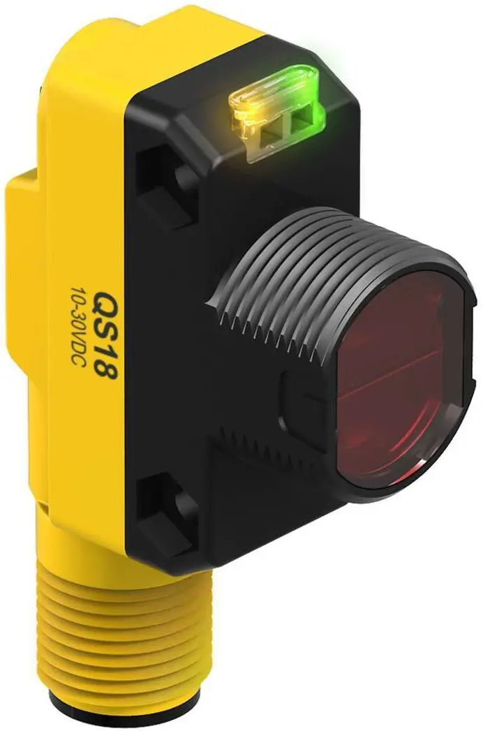 Produktfoto 1 von Banner Rechteckig Optischer Sensor, Annäherung, Bereich 250 mm, PNP Ausgang, Integral QD, Hell-/dunkelschaltend