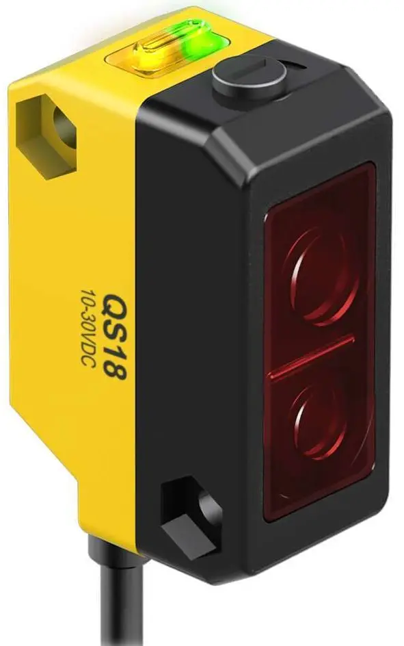 Produktfoto 1 von Banner Rechteckig Optischer Sensor, Annäherung, Bereich 350 mm, PNP Ausgang, Zopf QD, Hell-/dunkelschaltend