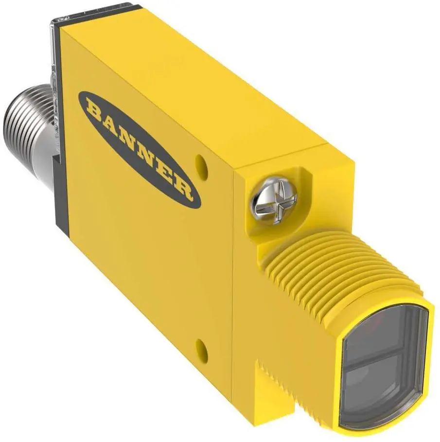 Produktfoto 1 von Banner Rechteckig Optischer Sensor, Retroreflektierend, Bereich 3 m, Solid State AC-Schalter Ausgang, Micro Integral