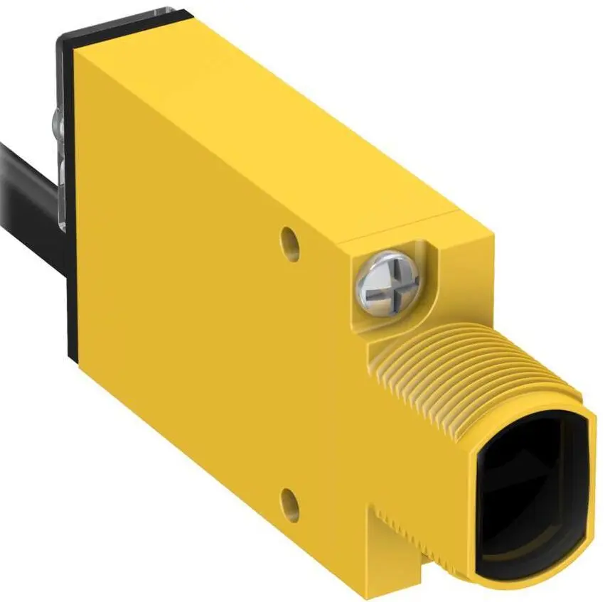 Produktfoto 1 von Banner Rechteckig Optischer Sensor, Dagegen, Bereich 3 m, Solid State AC-Schalter Ausgang, Anschlusskabel,