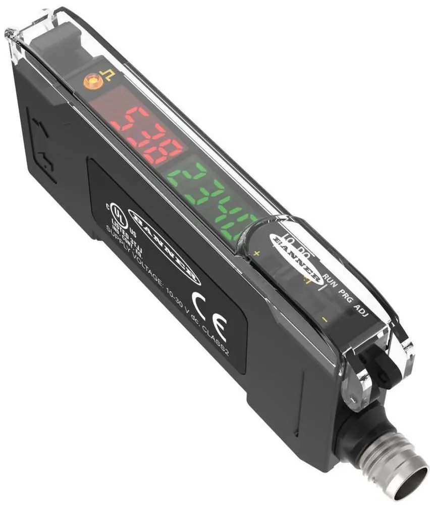 Produktfoto 1 von Banner Kunststoff, Glas PnP LWL-Sensor 36 mm Glasfasersensor IP50 1 ms / 960 mW