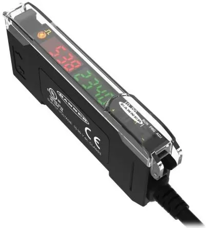 Produktfoto 1 von Banner Glas PnP LWL-Sensor 36 mm Glasfasersensor IP50 10ms / 960 mW