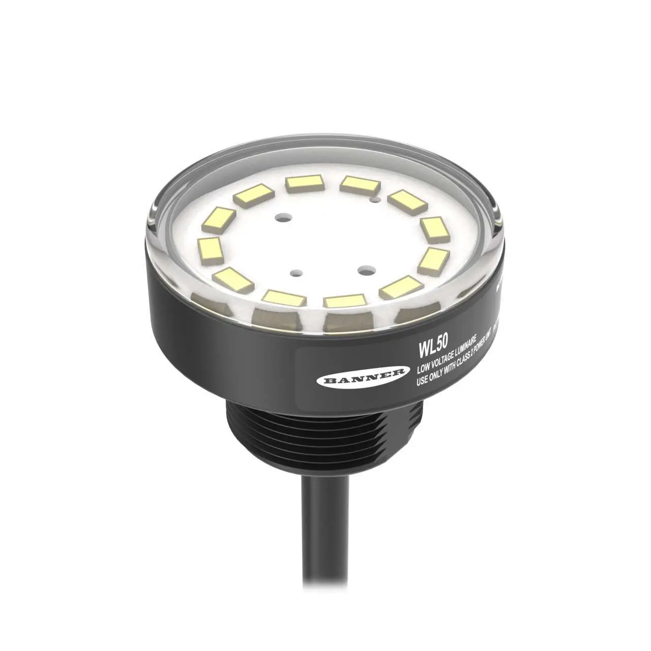 Produktfoto 1 von Banner WL50-3 LED Arbeitsleuchte Arbeitslicht 125 Lm/W, IP65, IP69K, IP40 12 → 30 V / 2.4 W 300 lm