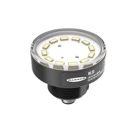Produktfoto 1 von Banner WL50-3 LED Arbeitsleuchte Arbeitslicht 125 Lm/W, IP69K, IP67, IP65 12V, 30 V / 2.4 W 300 lm