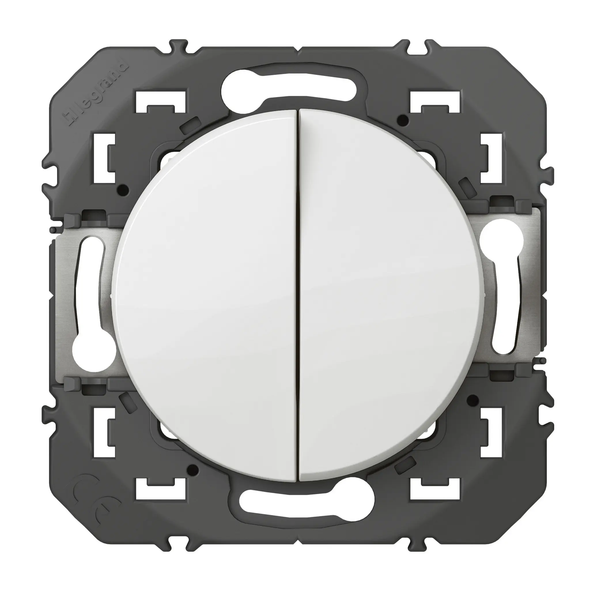 Produktfoto 1 von Legrand 600031 Drucktaster Lichtschalter 5-teilig, 2 Wege Weiß IP20 6 A, Kunststoff