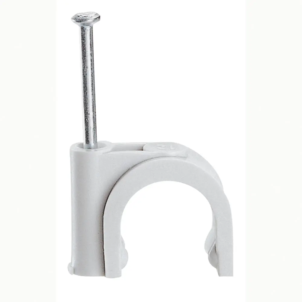 Produktfoto 1 von Legrand Kabelhalter Rund steckbar, Kabel-Ø 22mm Kunststoff Grau