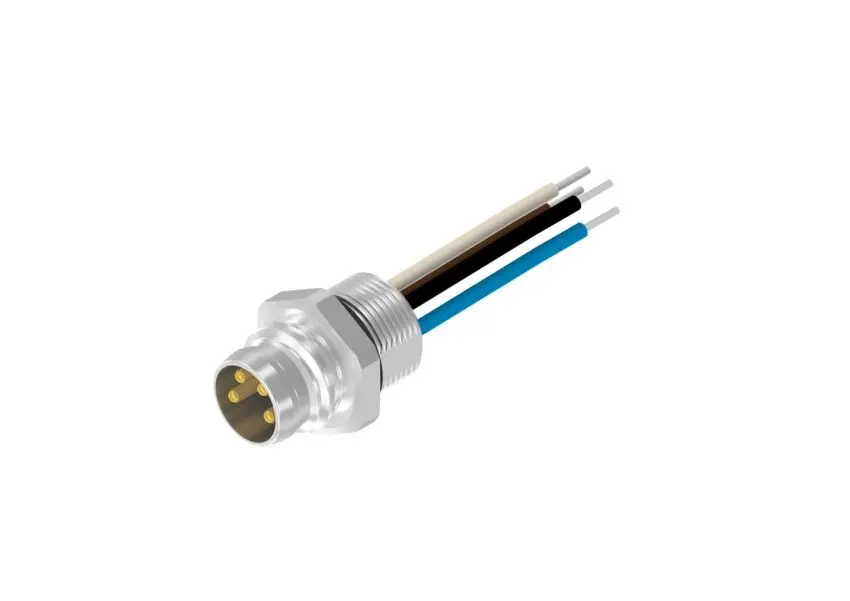 Produktfoto 1 von CONEC SAL Kabel, M8, Rechtwinklig Stecker 4 Nicht abgeschlossen, Länge 200 mm