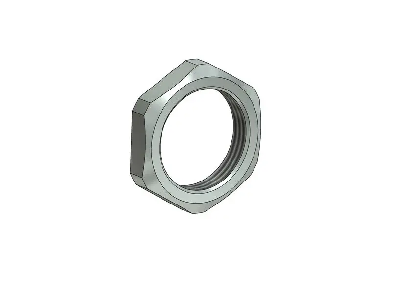 Produktfoto 1 von Amphenol CONEC Sechskantmuttern, M8 x 0.5mm Kupferlegierung, Zinklegierung Vernickelt RoHS-kompatibel
