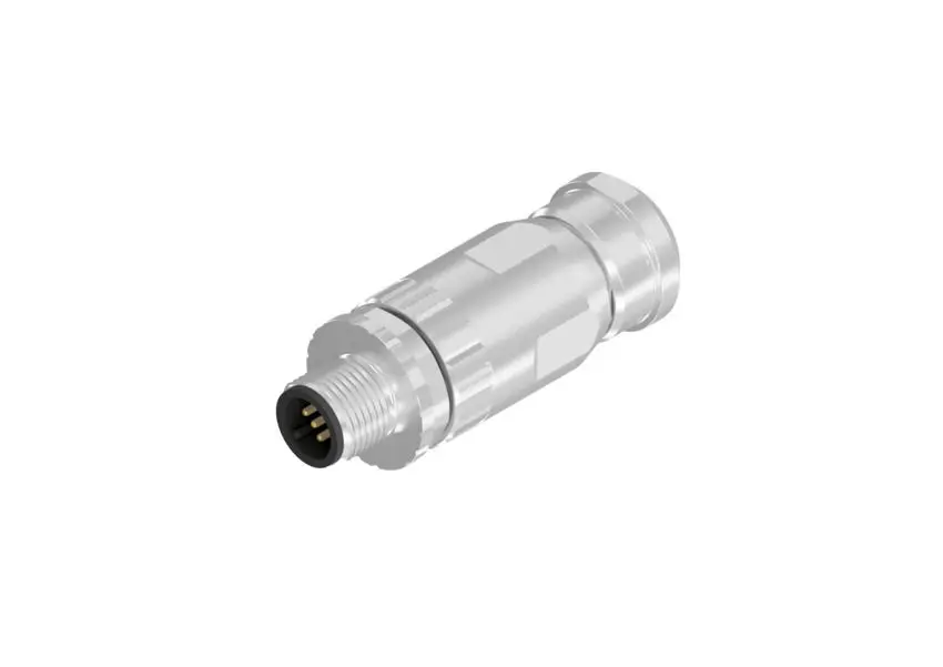 Produktfoto 1 von CONEC SAL M12 Rundsteckverbinder Stecker 5-polig Stecker 7.5A Schraubanschlussklemme IP40
