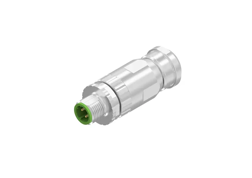 Produktfoto 1 von CONEC SAL M12 Rundsteckverbinder Stecker 4-polig Stecker 4A Schraubanschlussklemme IP40
