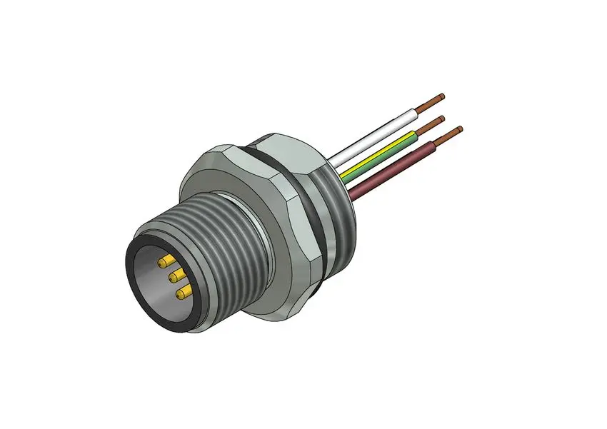 Produktfoto 1 von CONEC SAL, 4-polig Kabel, Rechtwinklig Stecker / Nicht abgeschlossen, Länge 0.5 m