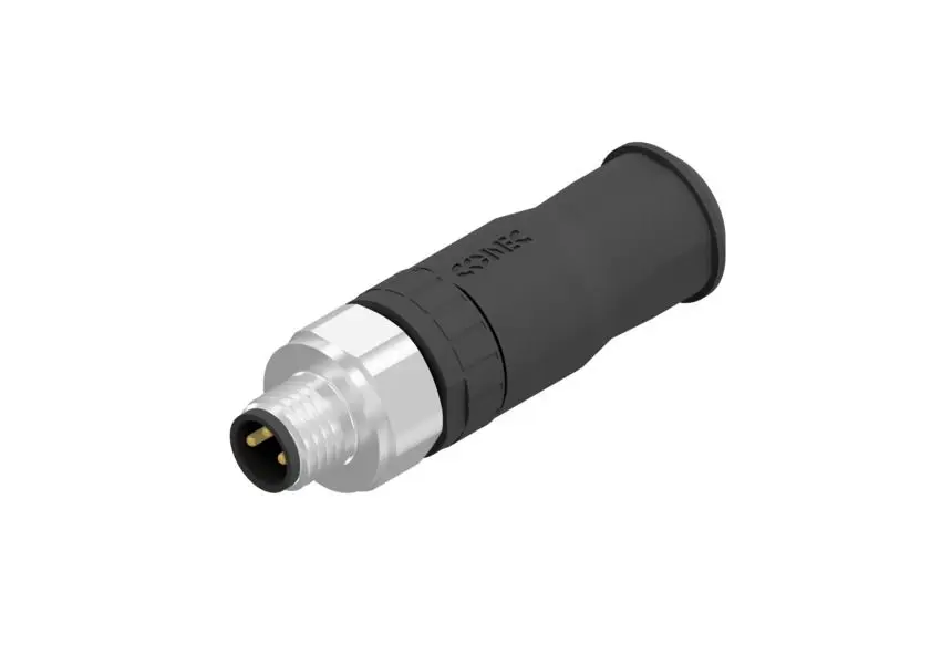 Produktfoto 1 von CONEC SAL M8 Rundsteckverbinder Stecker 3-polig Stecker 4A Schraubanschlussklemme IP40