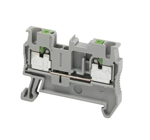 Produktfoto 1 von Schneider Electric 326 Anschlussklemmenblock DIN-Schiene 1 Grau, 2.5 mm², 800V Einsteck-Anschluss