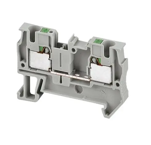 Produktfoto 1 von Schneider Electric 326 Anschlussklemmenblock DIN-Schiene 1 Grau, 4 mm², 800V Einsteck-Anschluss