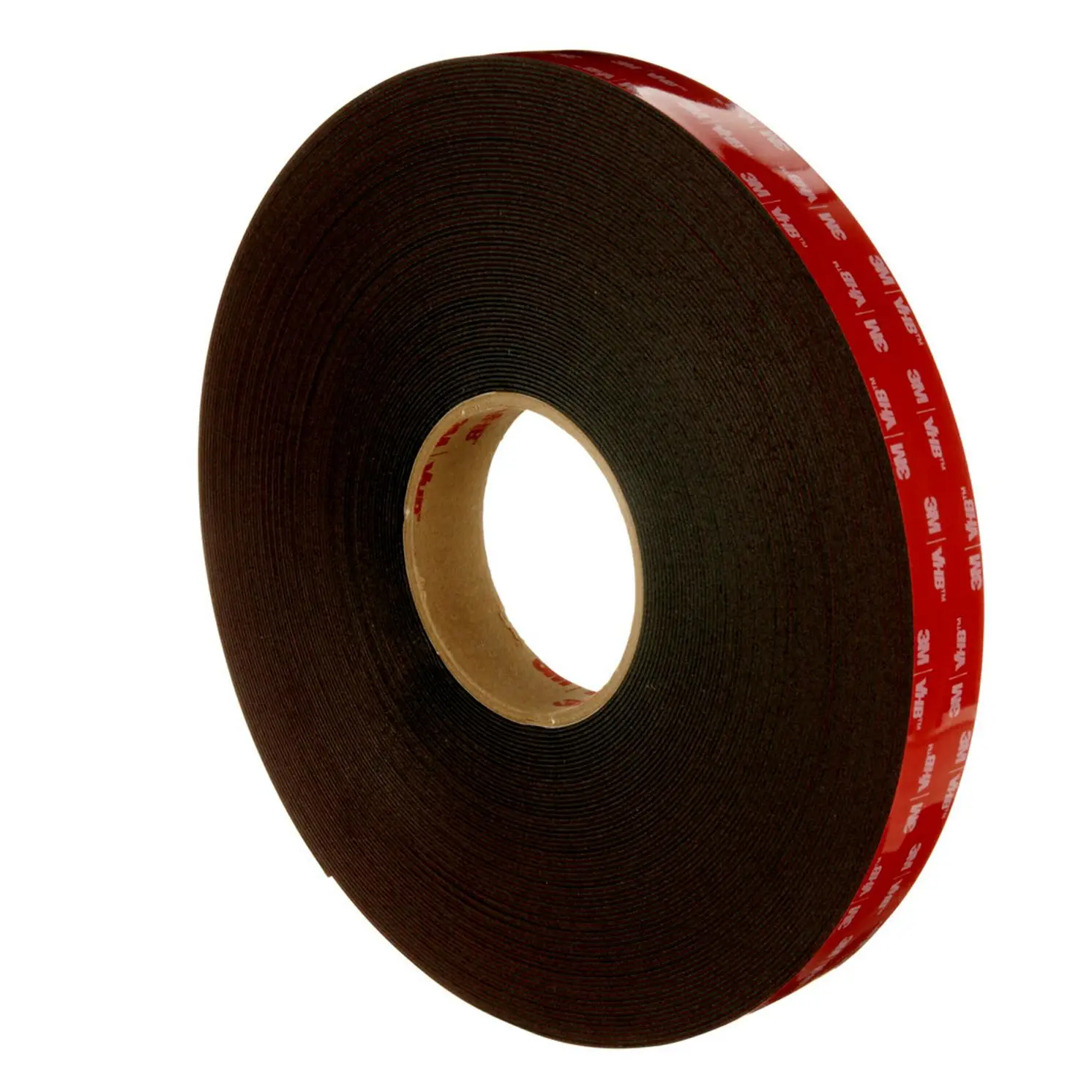 3M 4947F Acrylschaum Schaumstoff Klebeband, Schwarz, Stärke 1.1 mm, 12 mm x 33 m