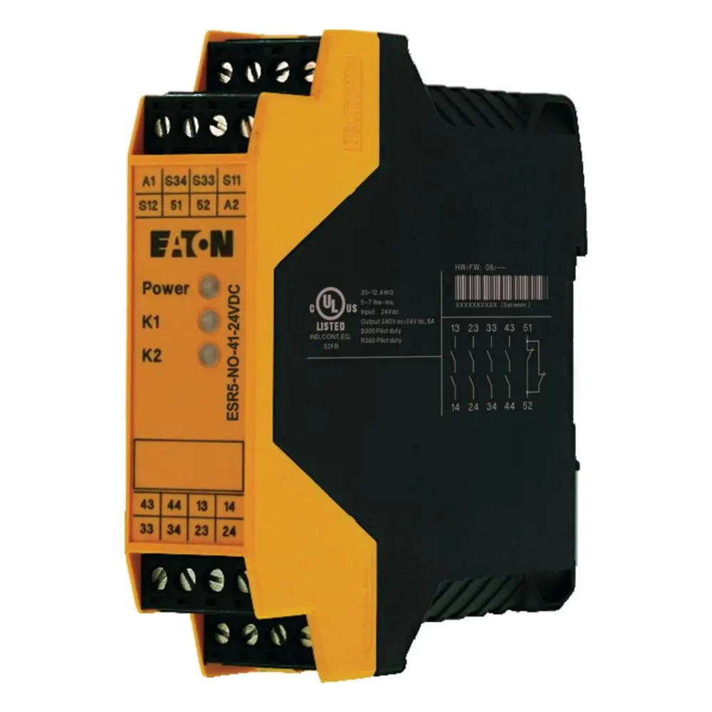 Produktfoto 1 von Eaton EP-4010 Sicherheitsrelais, 24V dc, 1-Kanal Not-Aus