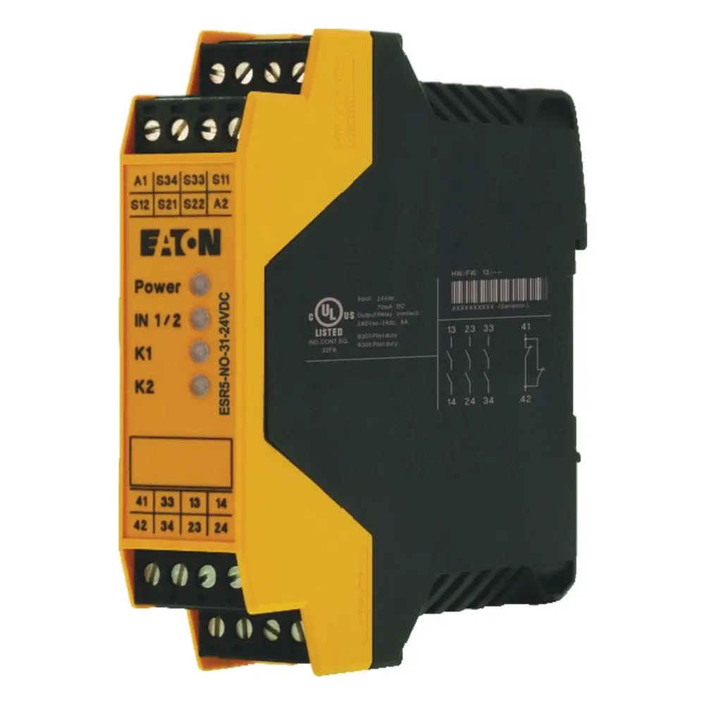 Produktfoto 1 von Eaton EP-4010 Sicherheitsrelais, 24V dc, 2-Kanal Not-Aus