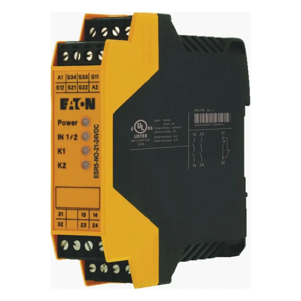 Produktfoto 1 von Eaton EP-4010 Sicherheitsrelais, 24V dc, 2-Kanal Not-Aus
