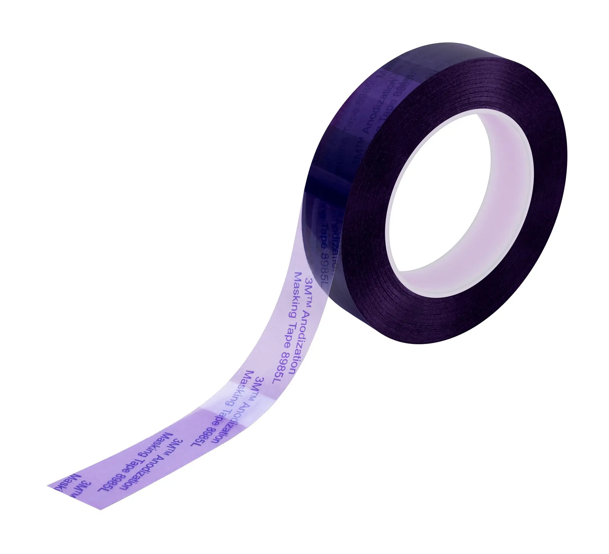 Produktfoto 1 von 3M 8985L Anodization Masking Tape Polyester Abdeckband Violett, Stärke 12 in Gummi-Kleber 12 in x 72 yd