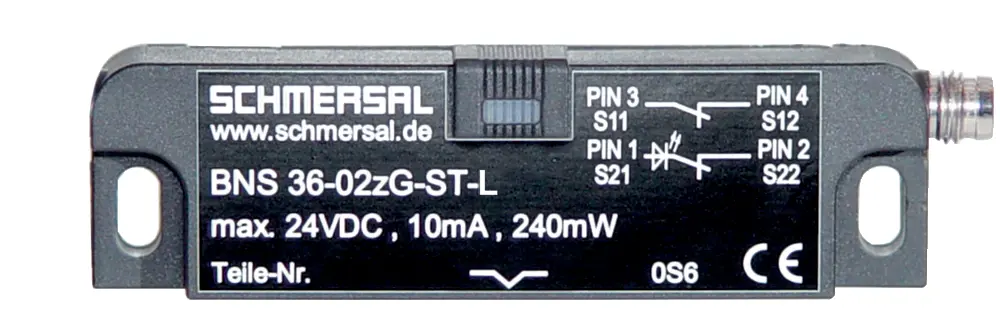 Produktfoto 1 von Schmersal BNS 36 Schraubbefestigung Sicherheitsschalter aus Glasfaserverstärkter Thermoplast 24V dc, Schließer/Öffner