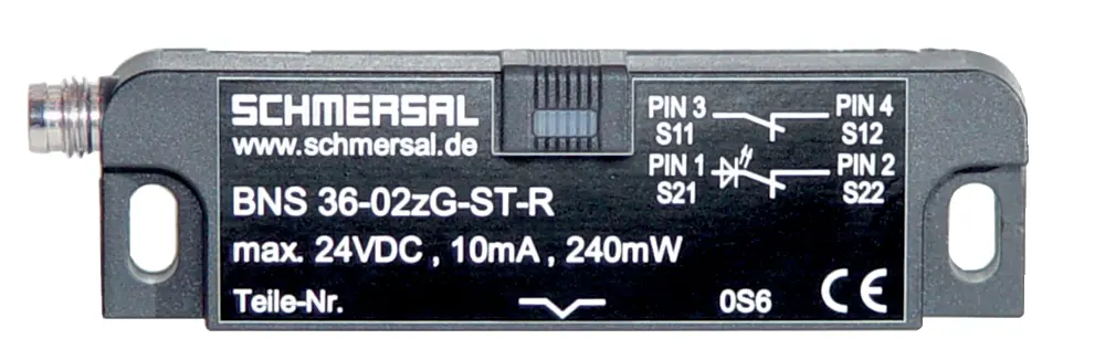 Produktfoto 1 von Schmersal BNS 36 Sicherheitsschalter aus Glasfaserverstärkter Thermoplast 30V dc, 3NC