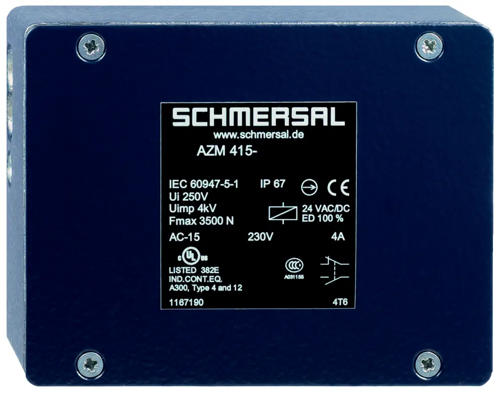 Produktfoto 1 von Schmersal, AZM415 Magnetverriegelungsschalter Ja, 2