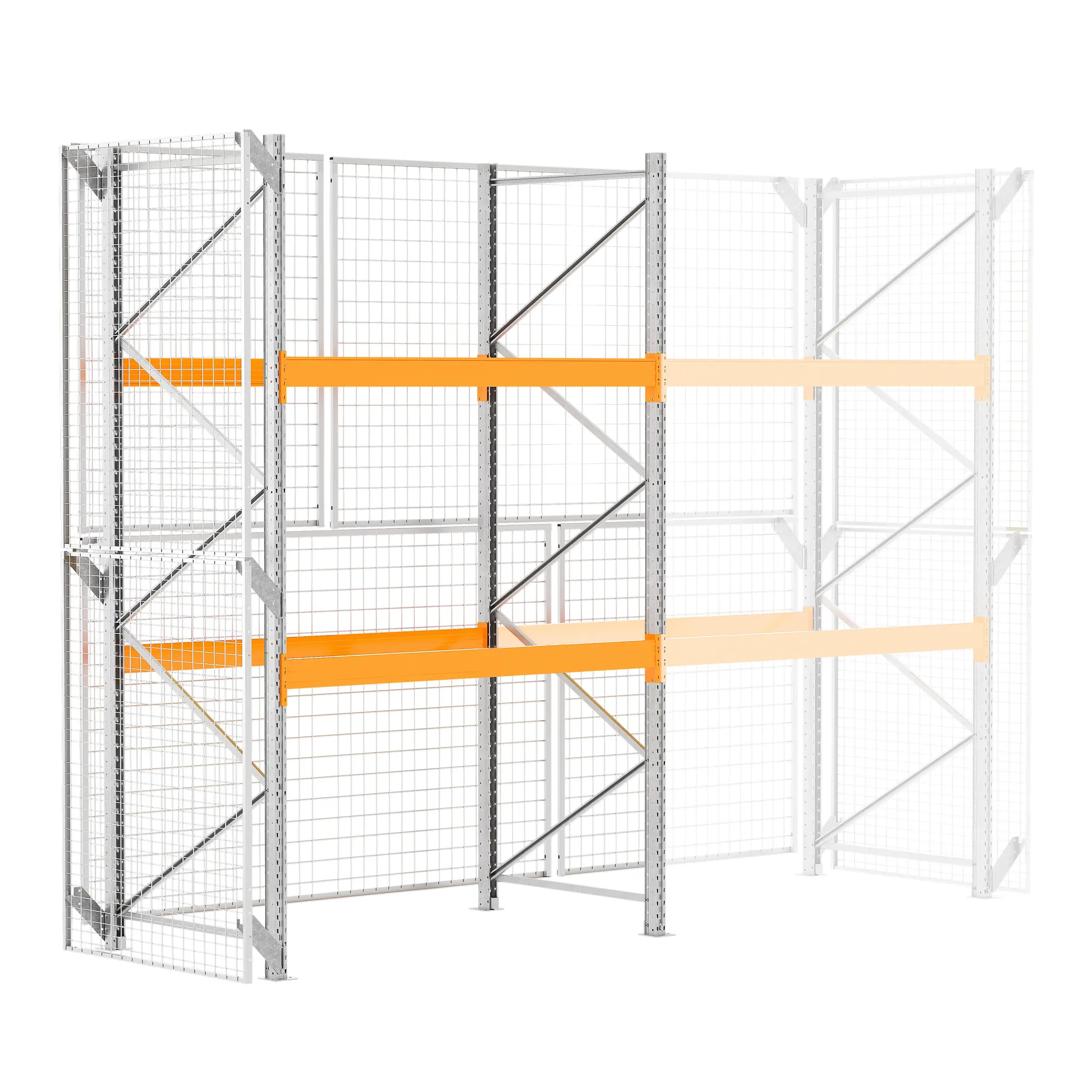 Manorga Regalsystem, Stahlblech, Galvanisiert, 3000 mm x 2700 mm, 1100 mm, 1000 kg Last