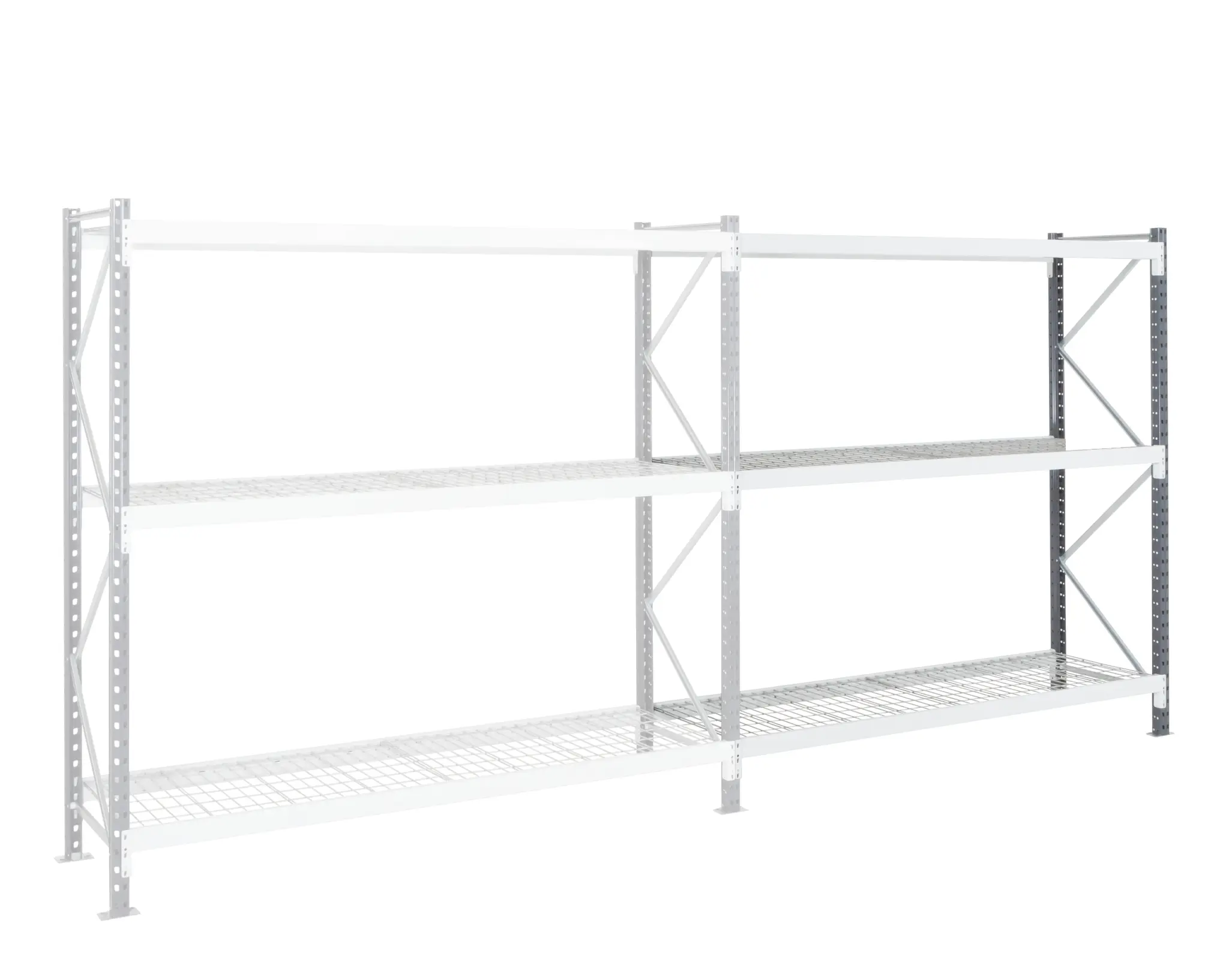 Produktfoto 1 von Manorga Regalsystem, Stahlblech, verzinkt, RAL 7024, 2000 mm x 2000 mm, 1200 mm, 4500 kg Last