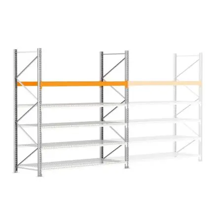 Produktfoto 1 von Manorga Regalsystem, Stahlblech, Galvanisiert, 3000 mm x 3000mm, 1100 mm, 1000 kg Last
